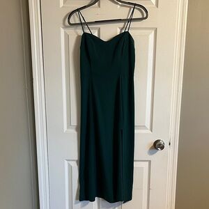 Abercrombie & Fitch Dark Green Midi Dress